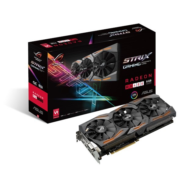 ASUS ROG STRIX-O8G-RX480 8GB全新