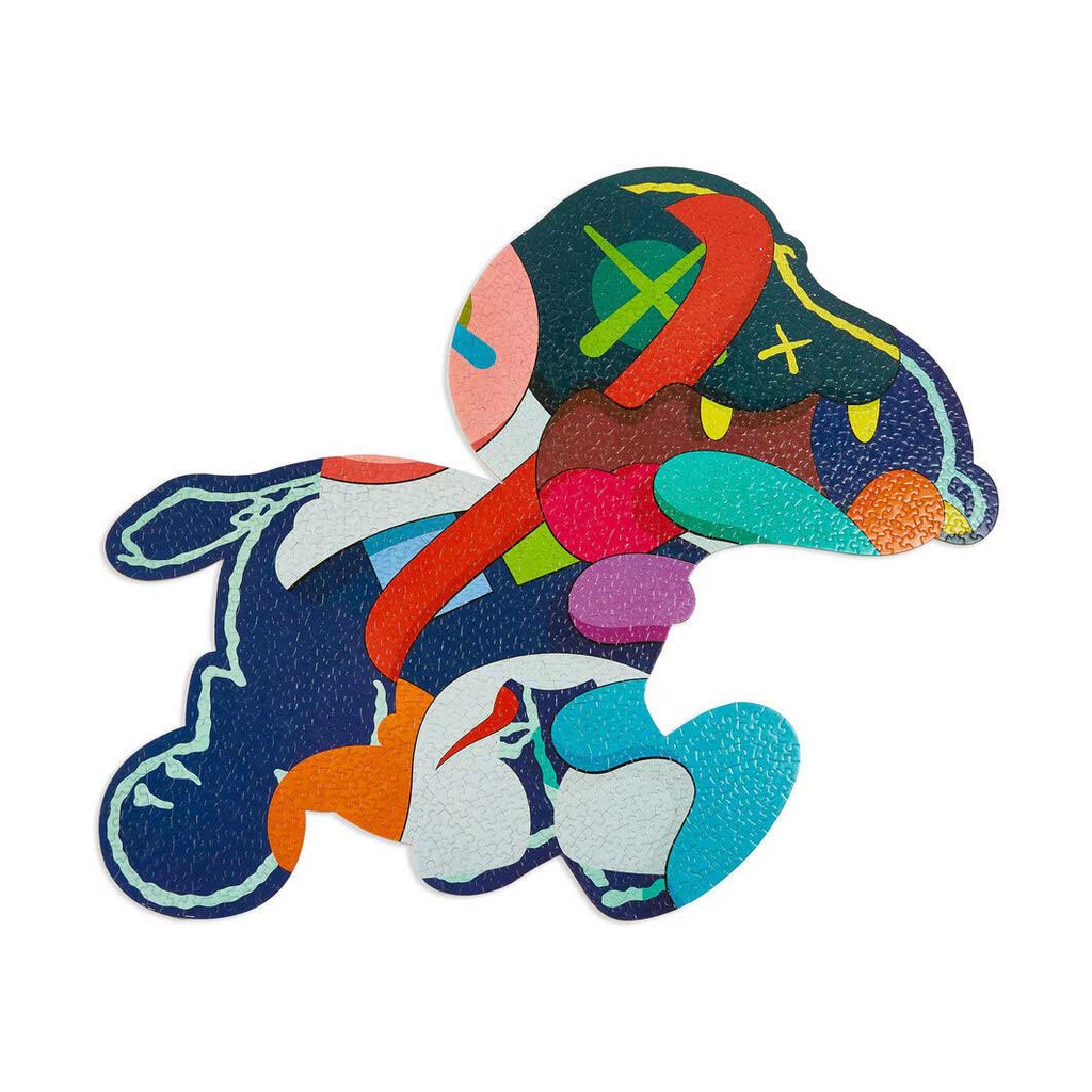 AS日本KAWS NGV 史努比SNOOPY展會限定1000片異形拼圖愛藍藍之家精品館 AS日本KAWS NGV 史努比SNOOPY展會限定1000片異形拼圖愛藍藍之家精品館