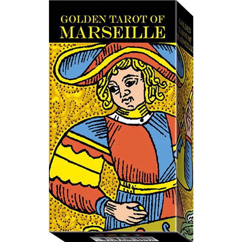 黃金馬賽塔羅,贈中文翻譯｜Golden Tarot Of Marseille，源於經典值得珍藏華麗燙金版本【左西】