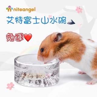 ［免運］現貨+預購 白白🌸 艾特Niteangel 富士山水碗 倉鼠水碗 倉鼠喝水碗 玻璃水碗 黃金鼠水碗 艾特水碗