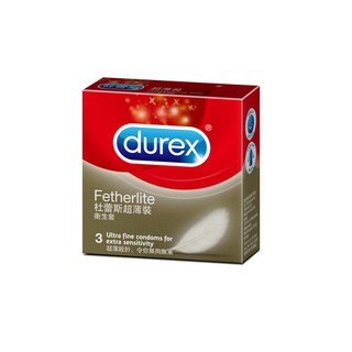 Durex杜蕾斯-超薄裝保險套(3入裝)