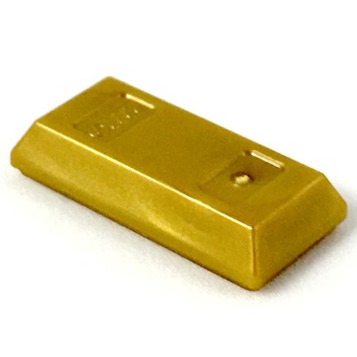 Lego 樂高 珍珠 金色 金磚 金條 金塊 黃金 Pearl Gold Ingot Bar 99563 95349