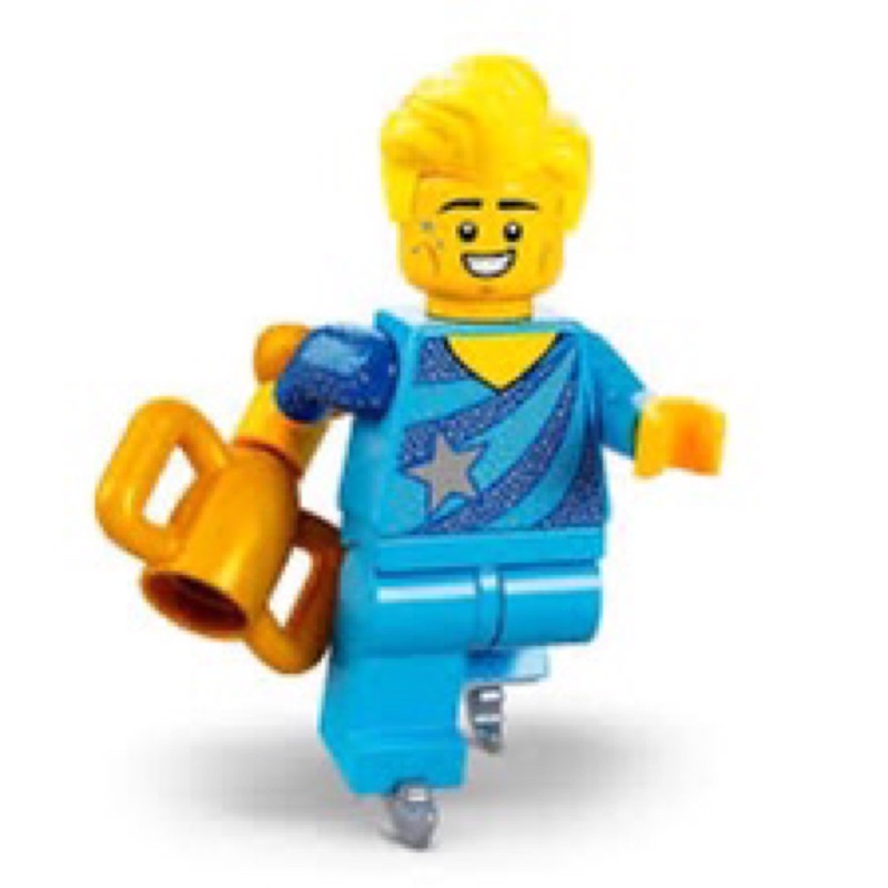 【豆豆Toy】LEGO 71032.第22代.樂高人偶6號-花式溜冰選手+溜冰鞋⛸️.花式滑冰+黃金獎盃