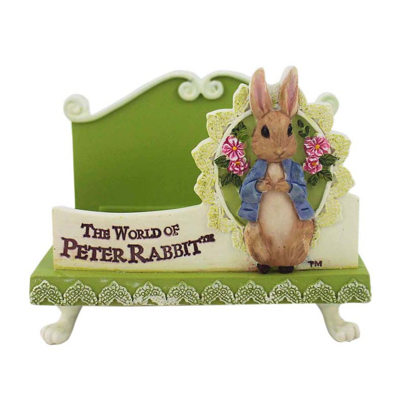 卡漫城 - 彼得兔 手機座 花園綠 ㊣版 比得兔 信件收納 名片座  裝飾擺飾品 仿陶瓷 Peter Rabbit