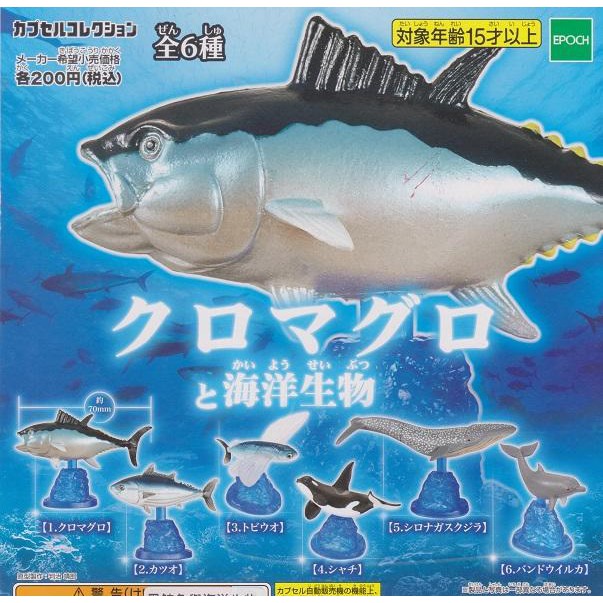 【日玩獵人】EPOCH(轉蛋)黑鮪魚與海洋生物 整套販售