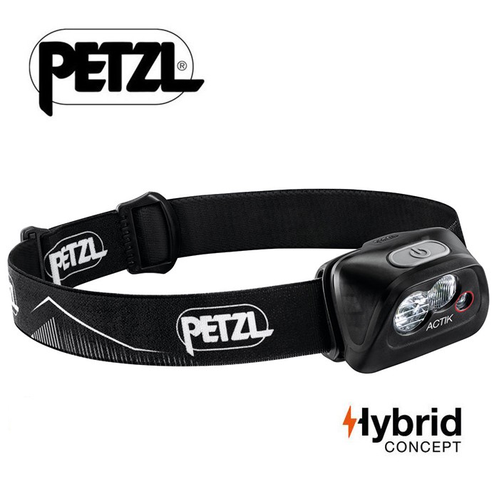 【Petzl 法國】ACTIK 頭燈 350流明 登山頭燈 黑色 (E099FA00)