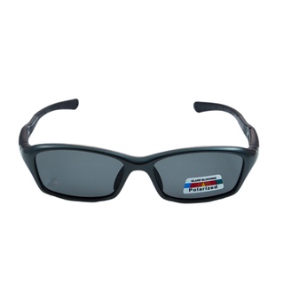 【Z-POLS】大兒童專用高規TR90輕量彈性深銀灰框色 強化Polarized抗UV400偏光運動眼鏡(鼻墊可調設計)