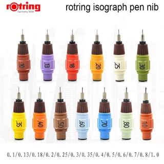 Rotring Isograph 紅環可換筆尖 0. 1 mm - 1.0 mm