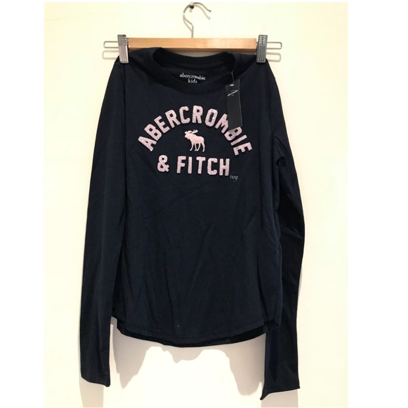 ❤️美國阿姐代購❤️Abercrombie A&F 大童長袖 深藍 11/12