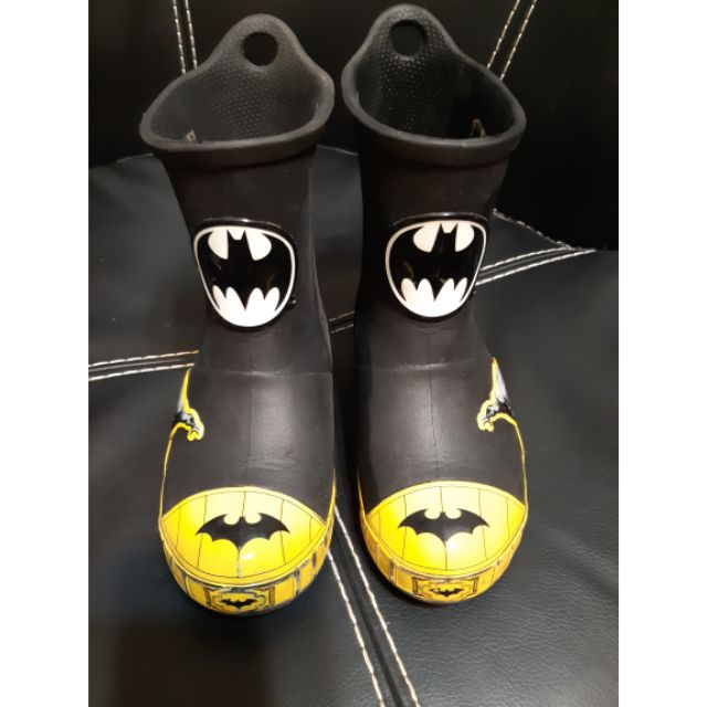 CROCS 二手 兒童蝙蝠俠 雨靴 雨鞋 靴子 C11（第一雙）雨天必備