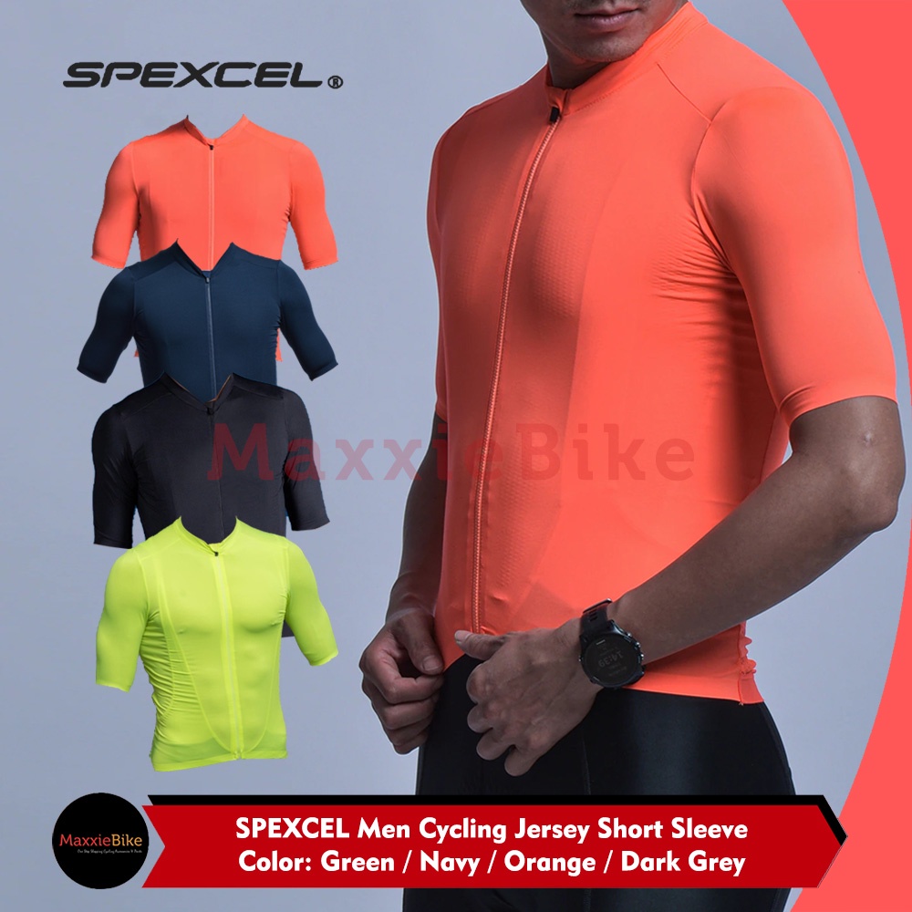 Spexcel 自行車騎行服短袖 Pro Team Fit Cut 全拉鍊騎行服 MTB Roadbike SP20SP