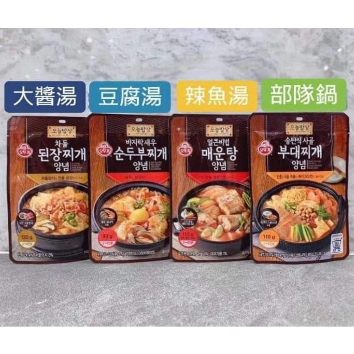 韓國不倒翁醬料包大醬湯豆腐湯海鮮湯部隊鍋豆腐鍋辣魚湯醬料包湯底湯包醬包調理包 湯底沒有料 蝦皮購物