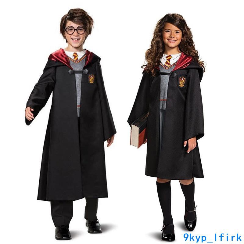 |毛二力￥兒童哈利波特角色扮演 萬聖節服裝 魔法袍cosplay服裝 校服派對服裝 童裝 中兒童|￥
