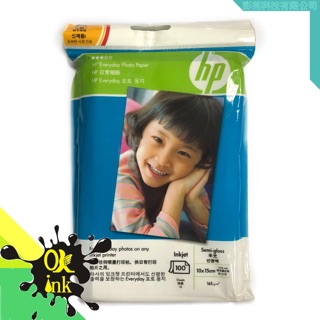 《彩苑科技》現貨 惠普HP原廠 半光面相片紙 10x15 100張 噴墨印表機適用