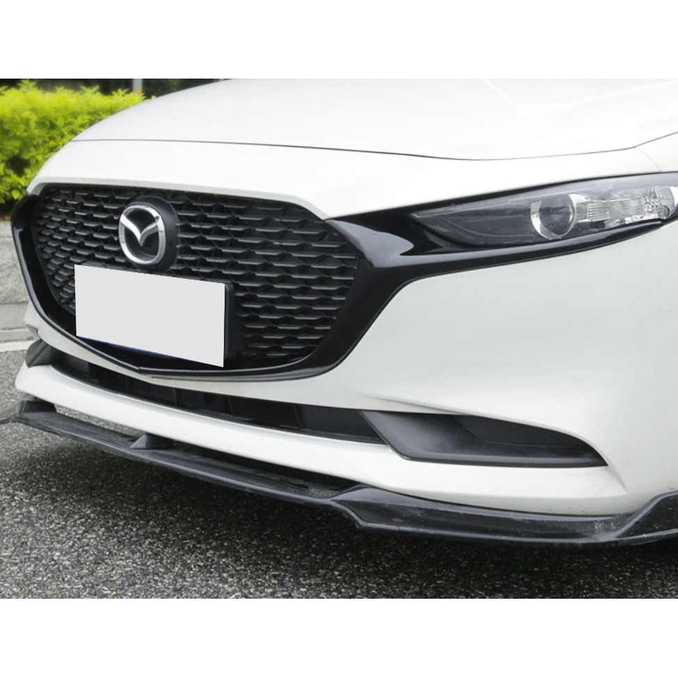 ~歐力斯~馬自達 MAZDA 19-23年 4代 MAZDA3 馬3 中網飾條 水箱罩飾條 水箱飾條 黑牛角 中網側飾條