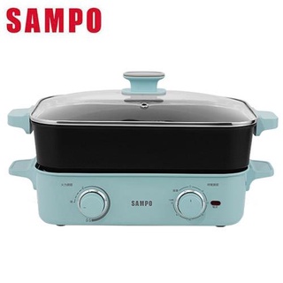 SAMPO聲寶 多功能火烤萬用爐(附深煮鍋、煎烤盤、不鏽鋼蒸盤) TG-HA12C