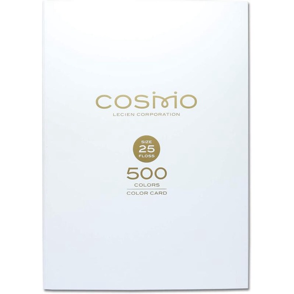 COSMO 25號繡線色卡 刺繡線500色 日本製造正版色見本