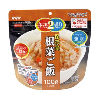 SATAKE 佐竹 根菜炊飯 六種口味可選 日本佐竹乾燥飯 登山糧食/防災備糧100g(台灣代理)
