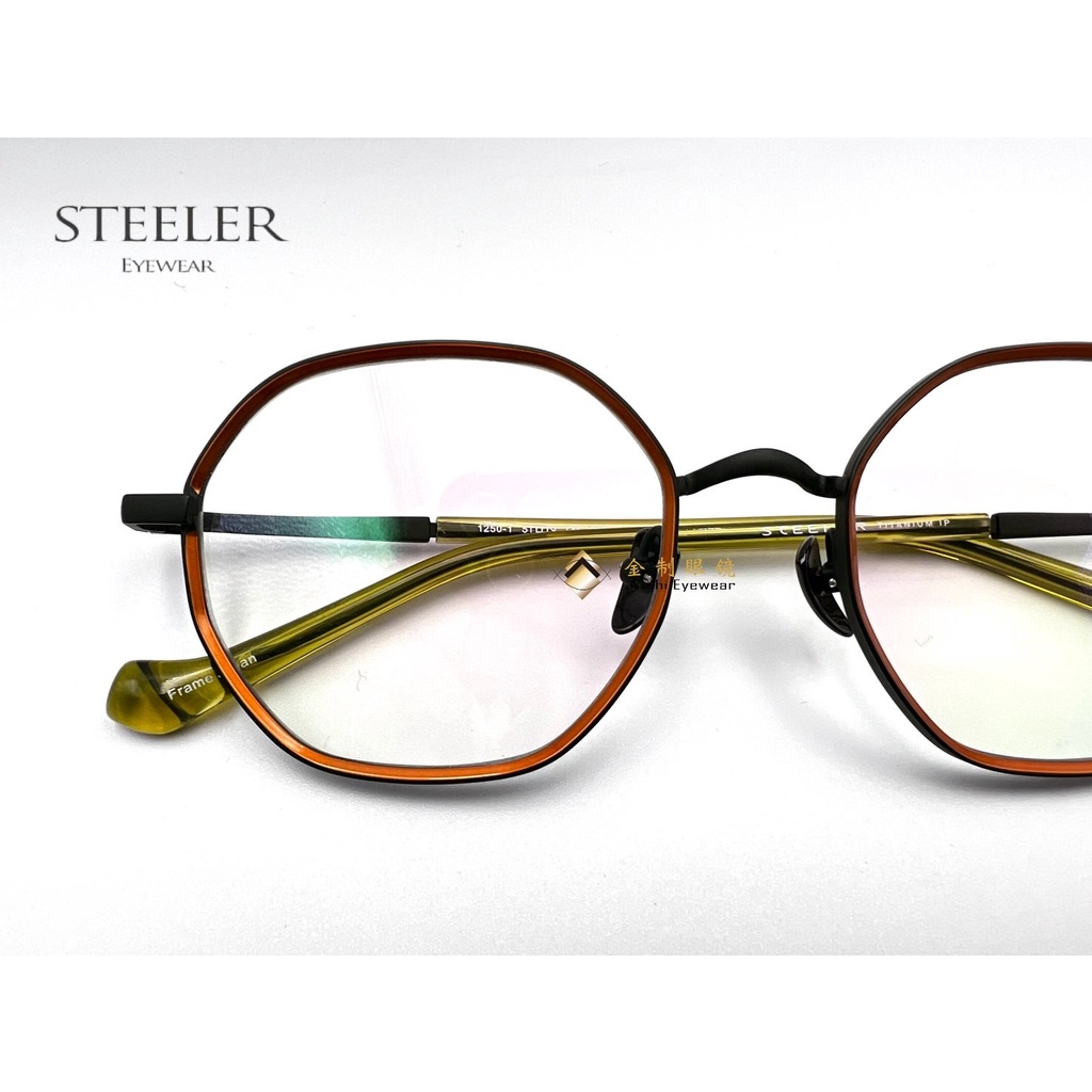 STEELER職人眼鏡/撞色搭配眼鏡/潮流眼鏡/台灣品牌眼鏡/圓框眼鏡/方框眼鏡/台南眼鏡
