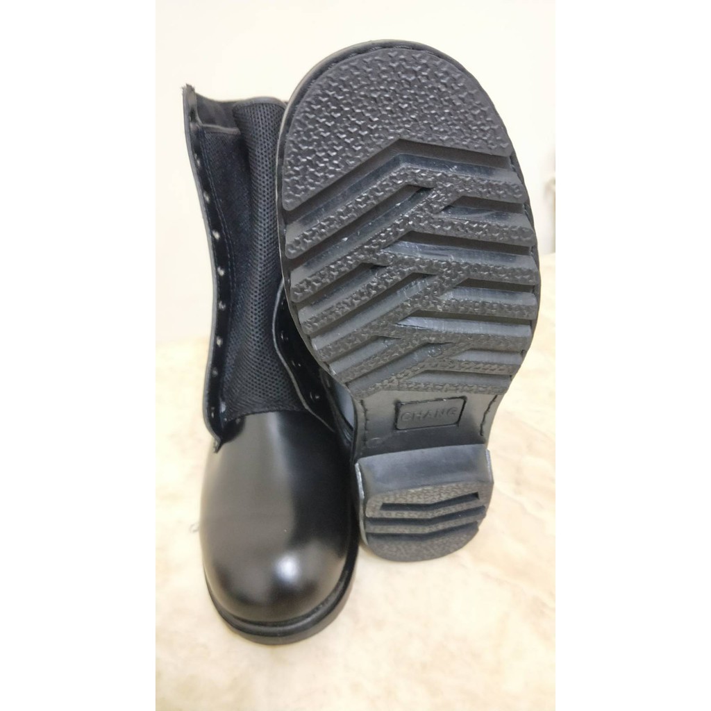 全新 ~ 國軍陸軍公發款黑色大頭皮鞋 一體成形 軍靴