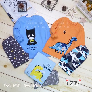 24h🧡 臺灣出貨 現貨 +發票 【恐龍 蝙蝠 兒童 居家服套裝】保暖 兒童居家服 套裝 睡衣 童裝 A 3