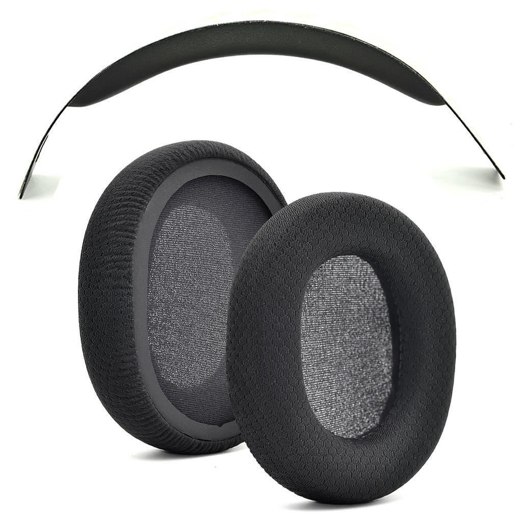 適用於 SteelSeries Arctis 1 無線遊戲耳機替換耳墊和頭帶墊 套裝