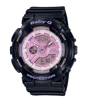 【無限精品 REMIX】CASIO BABY G 時尚炫風 運動雙顯錶腕 BA-110PL-1A