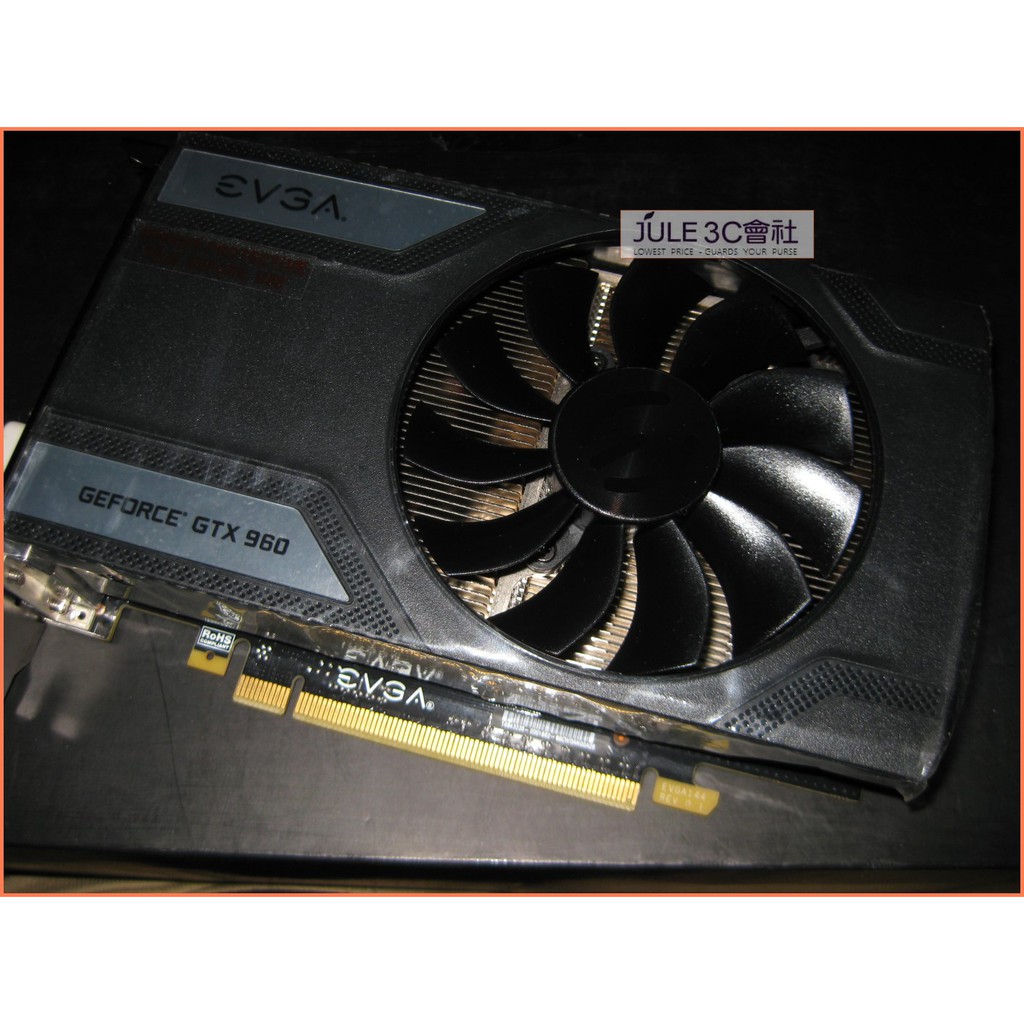 JULE 3C會社-艾維克EVGA GTX960 SC Gaming DDR5/2G/單風扇/全新保內/PCIE 顯示卡