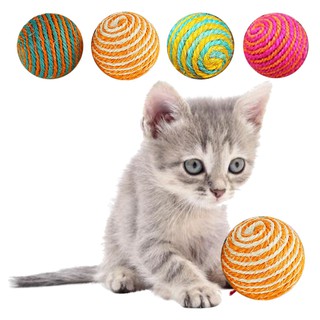 貓玩具編織繩球多彩可愛秘密牙齒秘密貓玩具