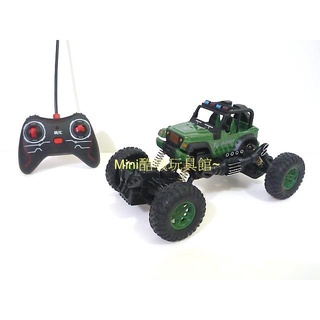 降價1/18 1:18無線遙控越野車-遙控車-大腳車-攀爬車-仿 jeep 小藍哥吉普車-綠色