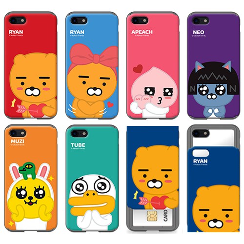 Kakao Friends 防摔上下滑蓋卡夾手機殼 Iphone X Xs Max Xr Z8181 蝦皮購物