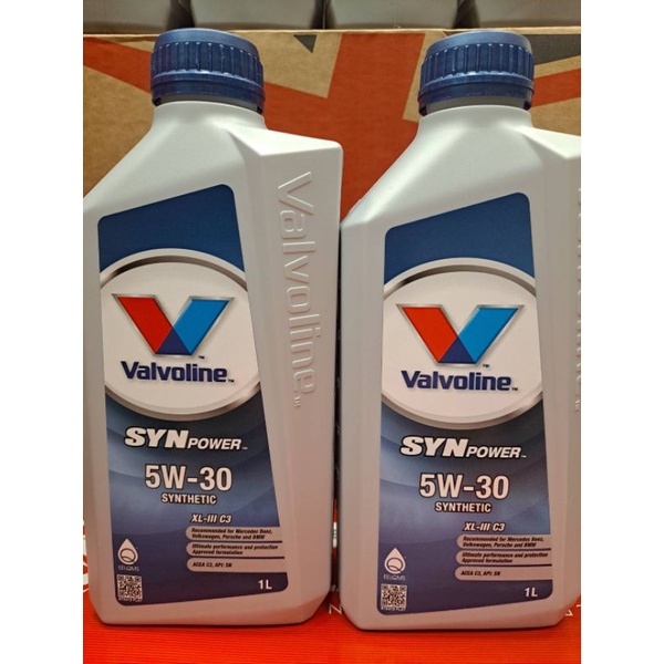 認明正公司貨最新包裝，華孚蘭 Valvoline SynPower XL-III C3 5W-30全合成汽/柴油機油