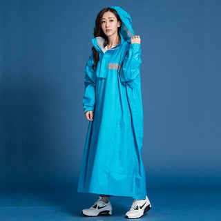 君邁雨衣，藏衫罩背背款，背包太空連身式風雨衣，一件式雨衣，藍