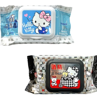 Hello Kitty酒精柔濕巾30抽(加蓋)【佳瑪】