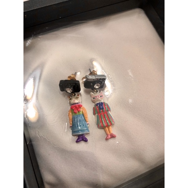 【Les Nereides】蕾娜海 耳環 earrings正品 貓咪