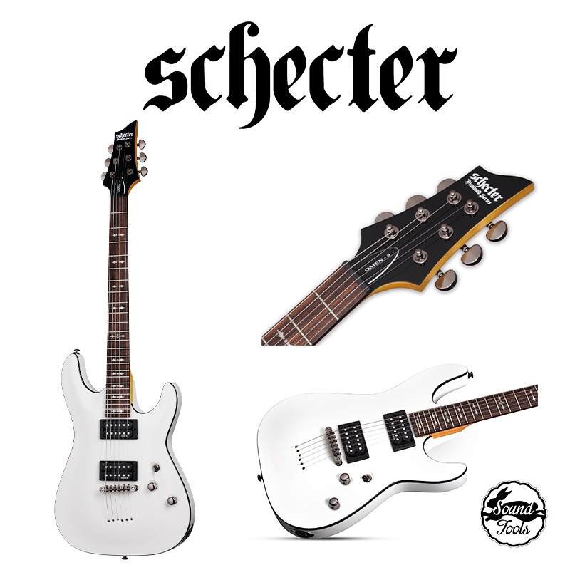 Schecter Omen-6 電吉他 Vintage White 白色【桑兔】