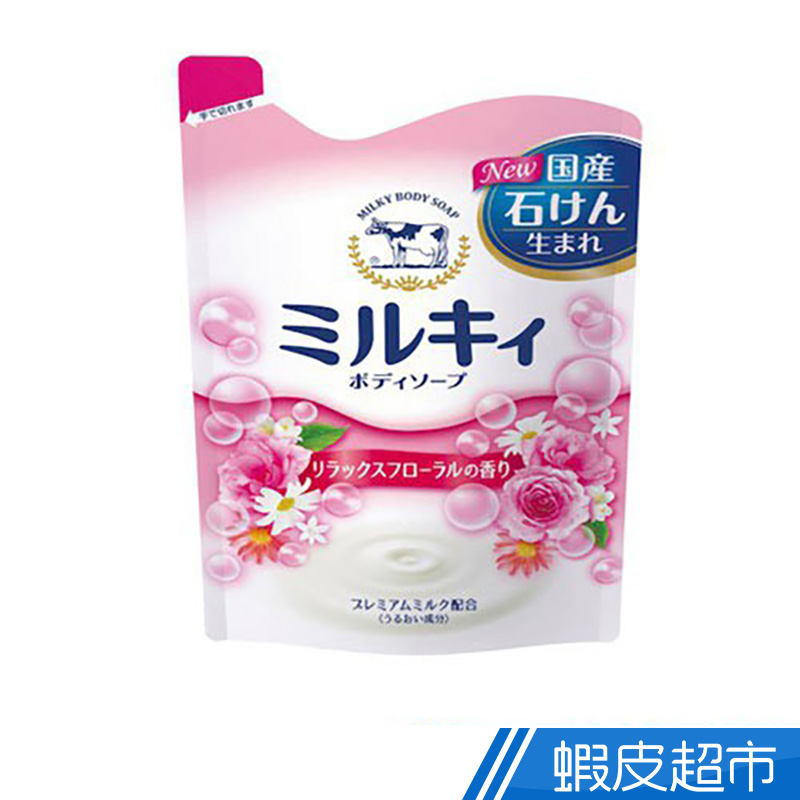 日本牛乳石鹼 牛乳精華沐浴乳補充包(玫瑰花香型)400mL  現貨 蝦皮直送