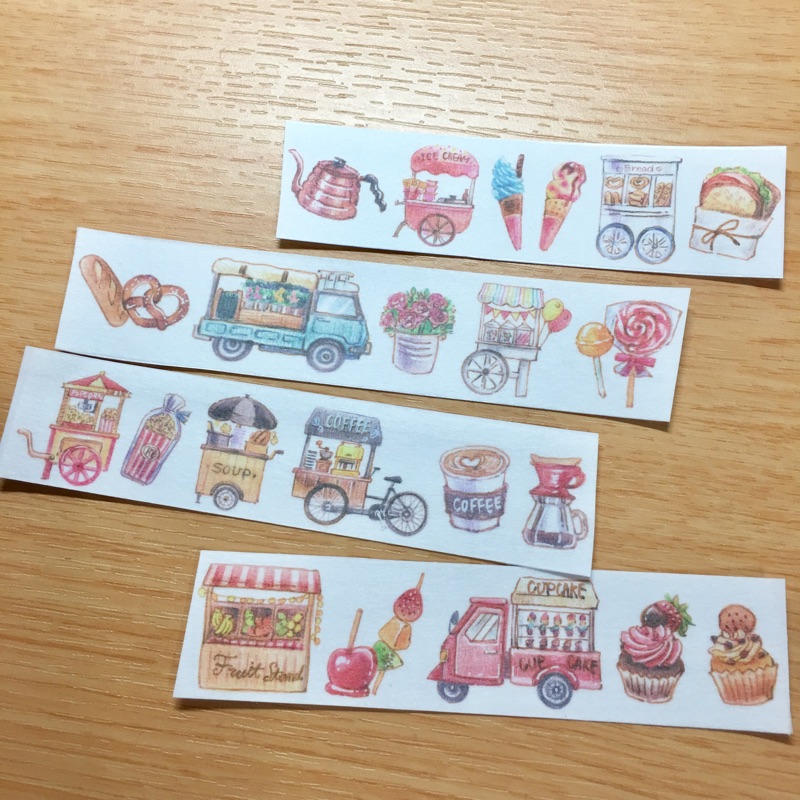 【分裝】小畫室 小餐車 紙膠帶
