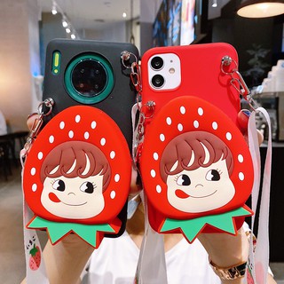 零錢包斜跨紅米note5a手機殼高配版note5背帶掛繩軟殼MEE7S矽膠防摔保護套小米一體雛菊錢包MCE8草 穎兒3C