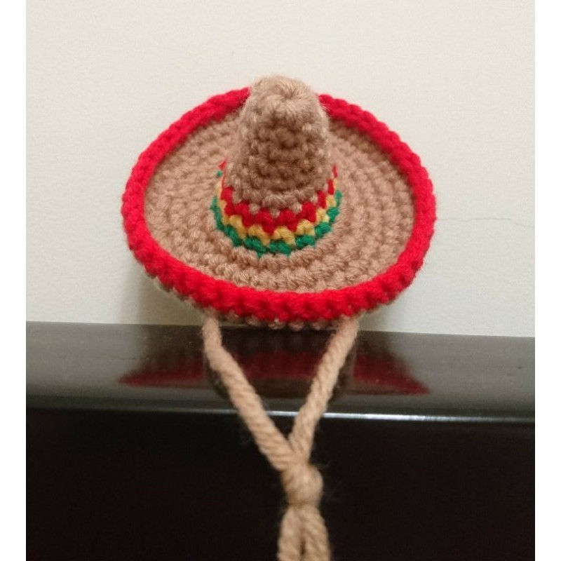 毛線編織 娃帽 墨西哥帽