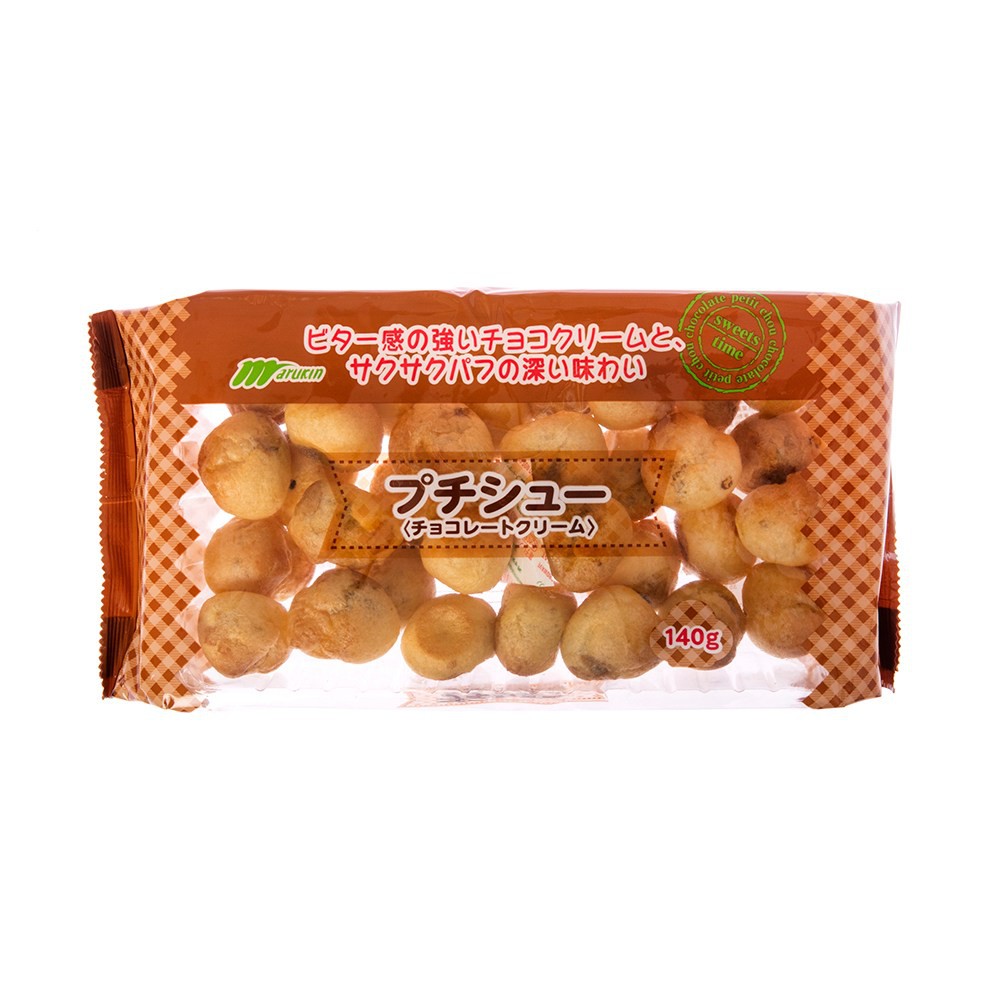 日本丸金 - 巧克力風味小泡芙[大袋]140g