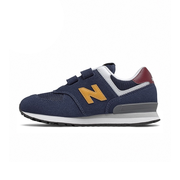 【NEW BALANCE】NB 574 復古鞋 童鞋 魔鬼氈 深藍 小童 中童 -PV574HW1