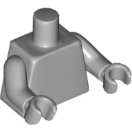【LEGO 大補帖】淺灰色 素色雕像身體【6186014/76382/973c00/70912】(MT-9)