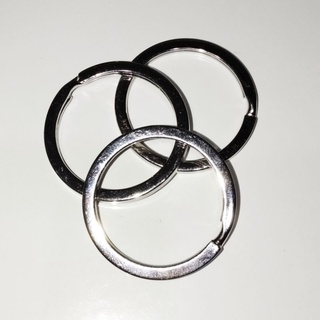 ✿織夢雜貨舖✿ [全新] 銀色 鑰匙圈 扁平圈 DIY 手作材料 3cm