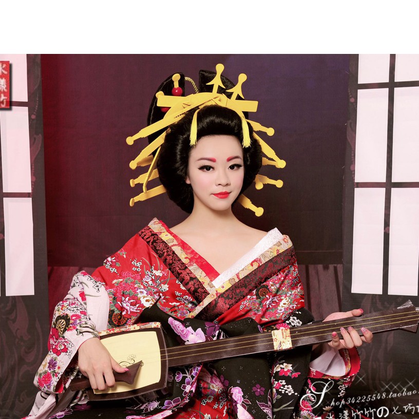 水漾竹竹独家原创日本艺妓花魁和服套装cos写真表演主播 蝦皮購物