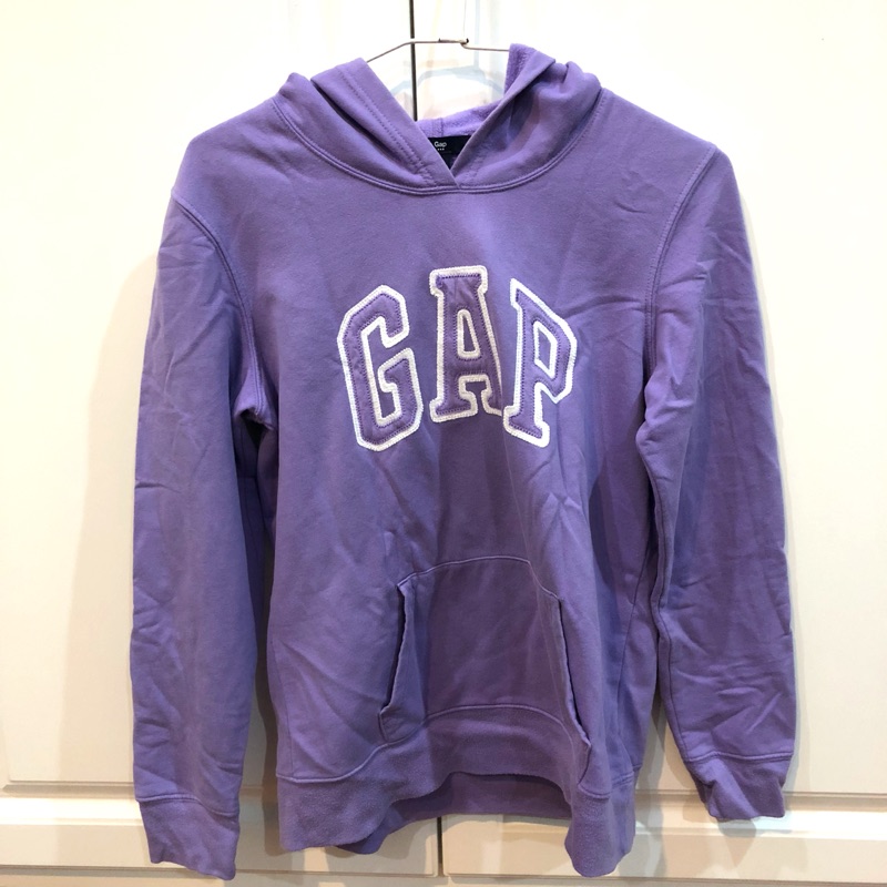 Gap 紫色 素面 帽t 大學t