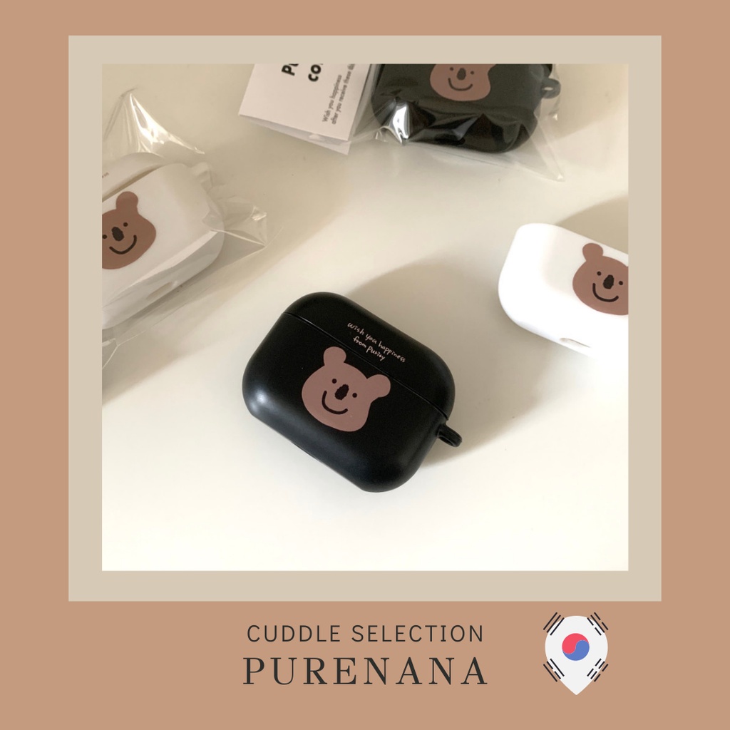 韓國文創•Purenana 大頭袋鼠TPU AirPods 耳機殼