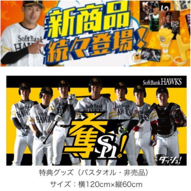 NPB 日本職棒 福岡軟體銀行 軟銀鷹 2019オープン戦 跨聯盟賽 特典大毛巾