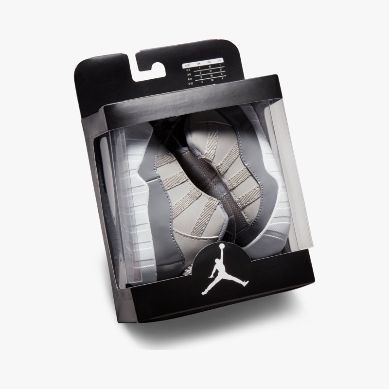 Nike Air Jordan喬丹11代 學步鞋 新生兒 寶寶童鞋 幼童 嬰兒 CI6165-005 鑰匙圈掛飾彌月禮盒