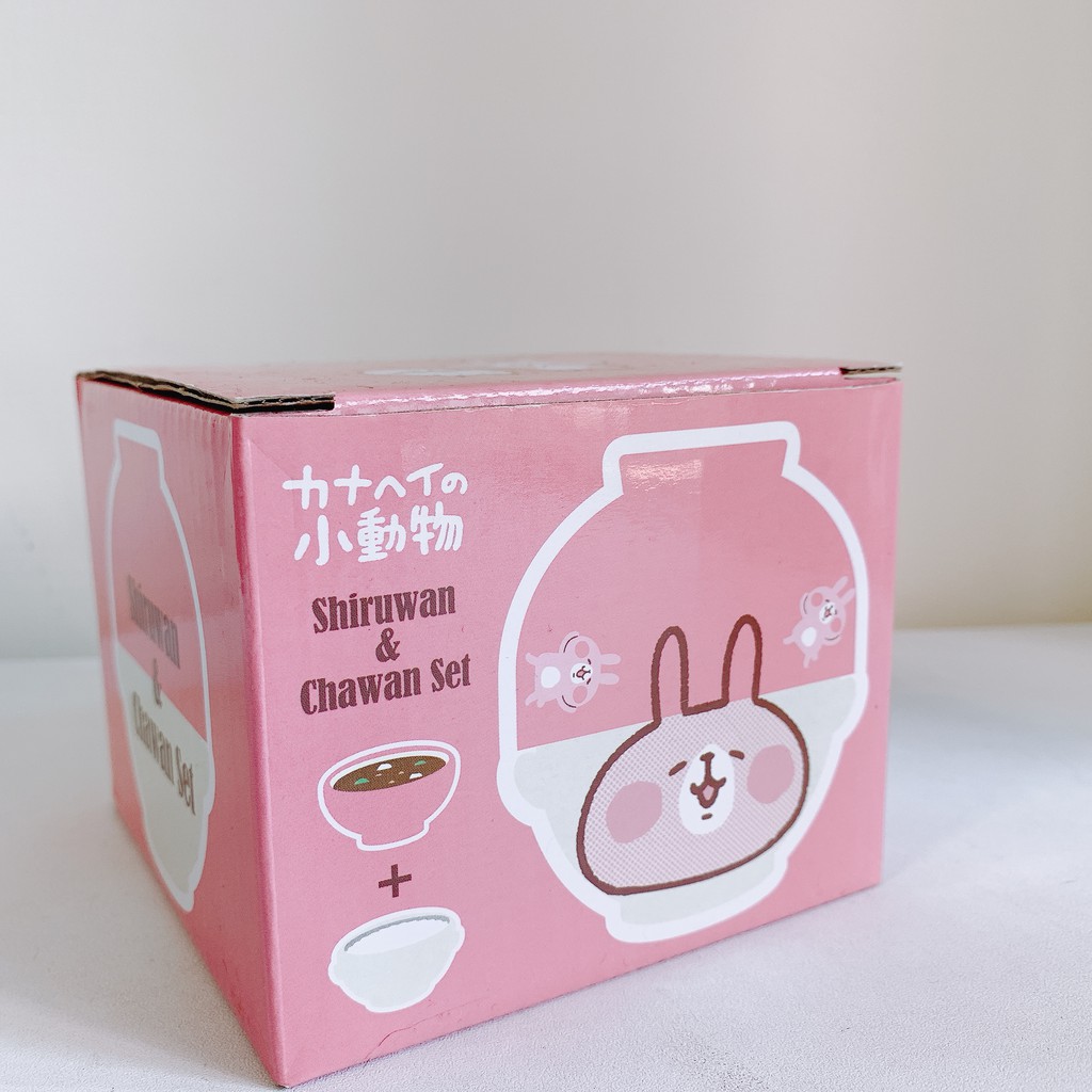 【卡娜赫拉】日本正版 飯碗+湯碗SET 兔兔款